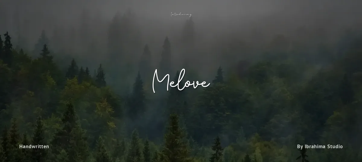 Melove font preview