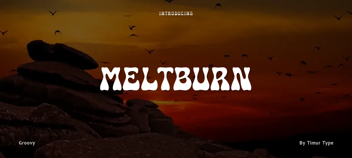 Meltburn font preview