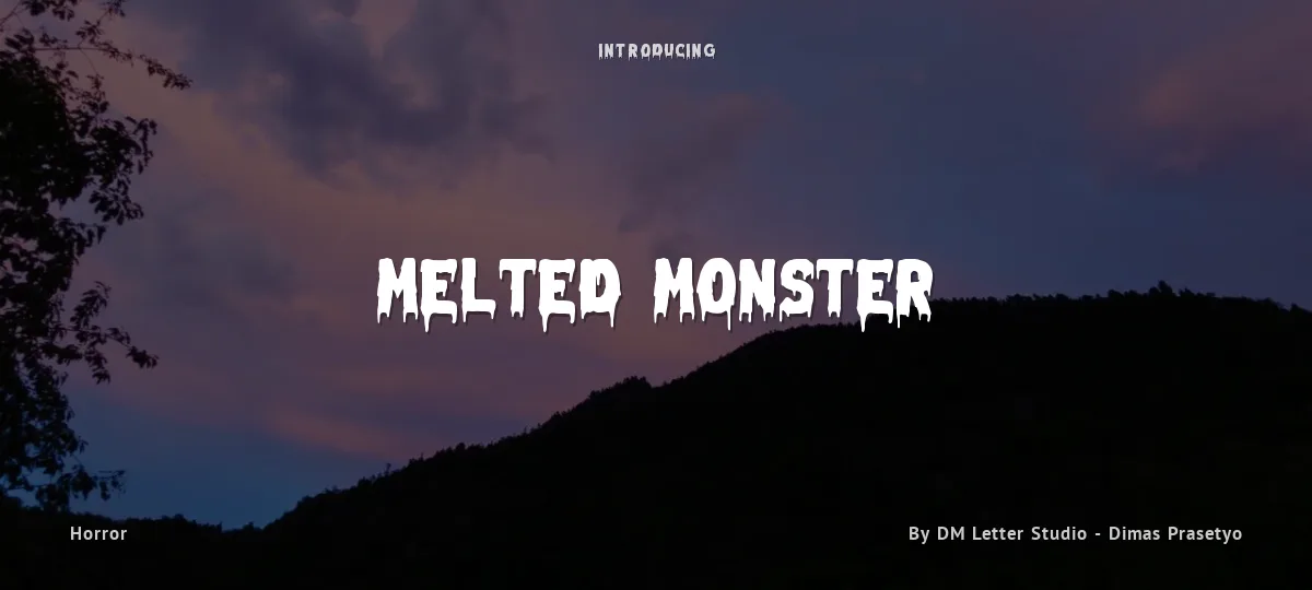Melted Monster font preview