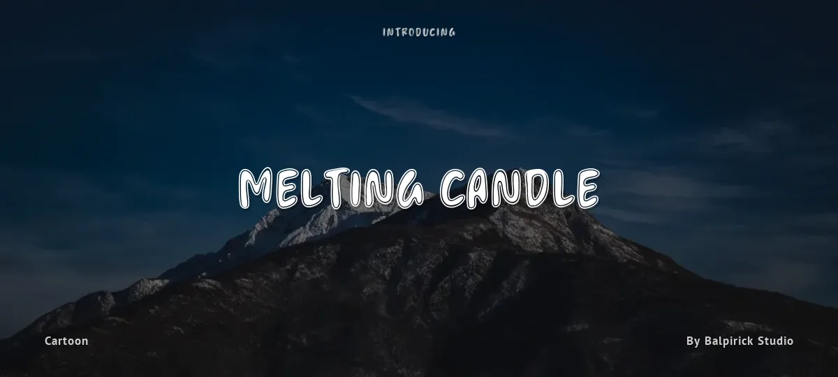 Melting Candle font preview