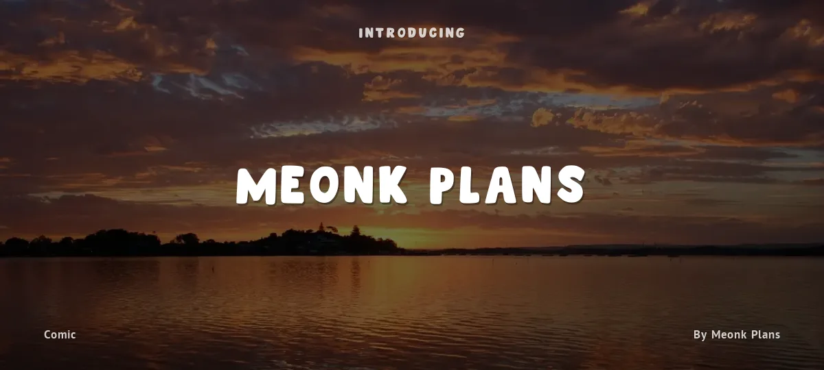 Meonk Plans font preview