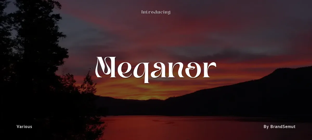 Meqanor font preview