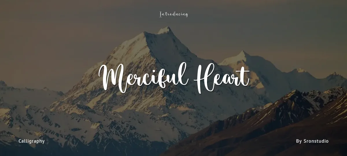 Merciful Heart font preview