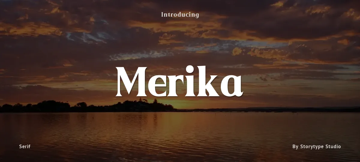 Merika font preview