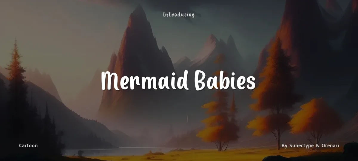 Mermaid Babies font preview