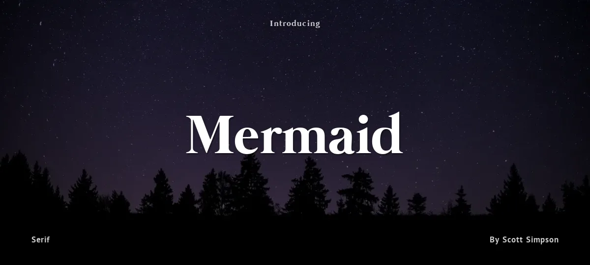 Mermaid font preview