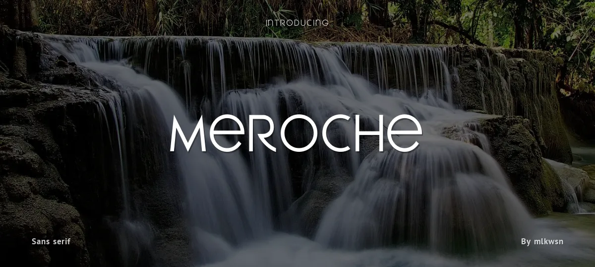 Meroche font preview