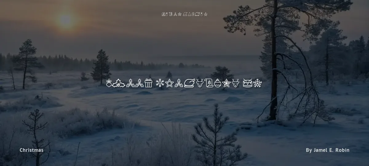 Merry Christmas Go font preview