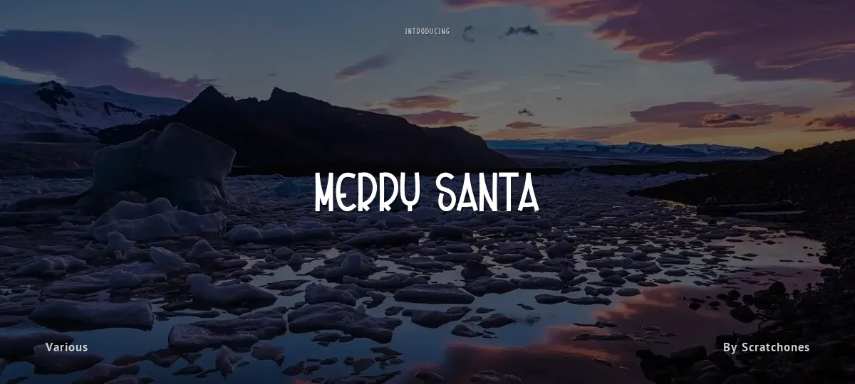 Merry Santa font preview