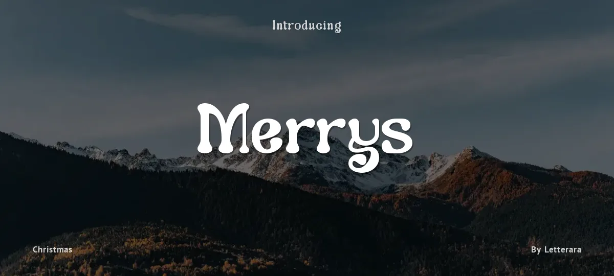Merrys font preview