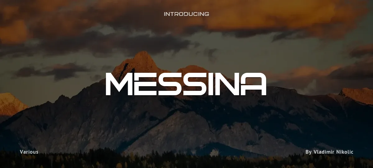 Messina font preview