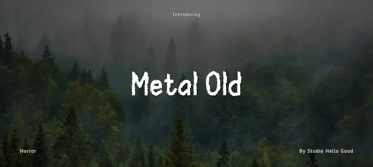 Metal Old font preview