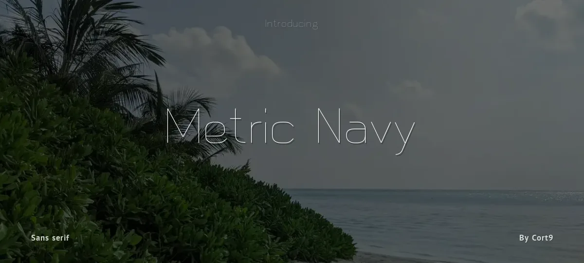 Metric Navy font preview