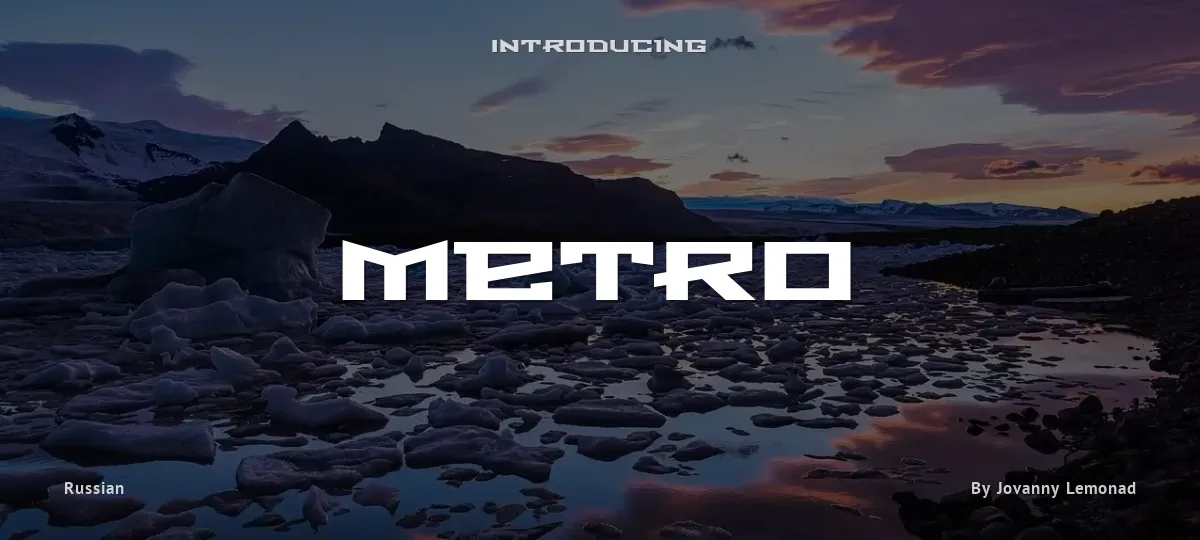 Metro font preview