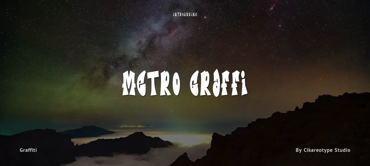 Metro Graffi font preview