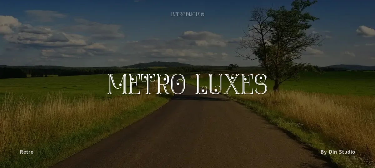 Metro Luxes font preview