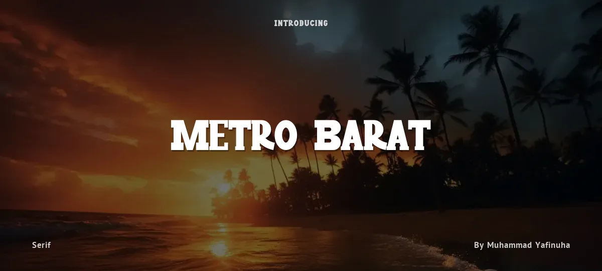 Metro Barat font preview
