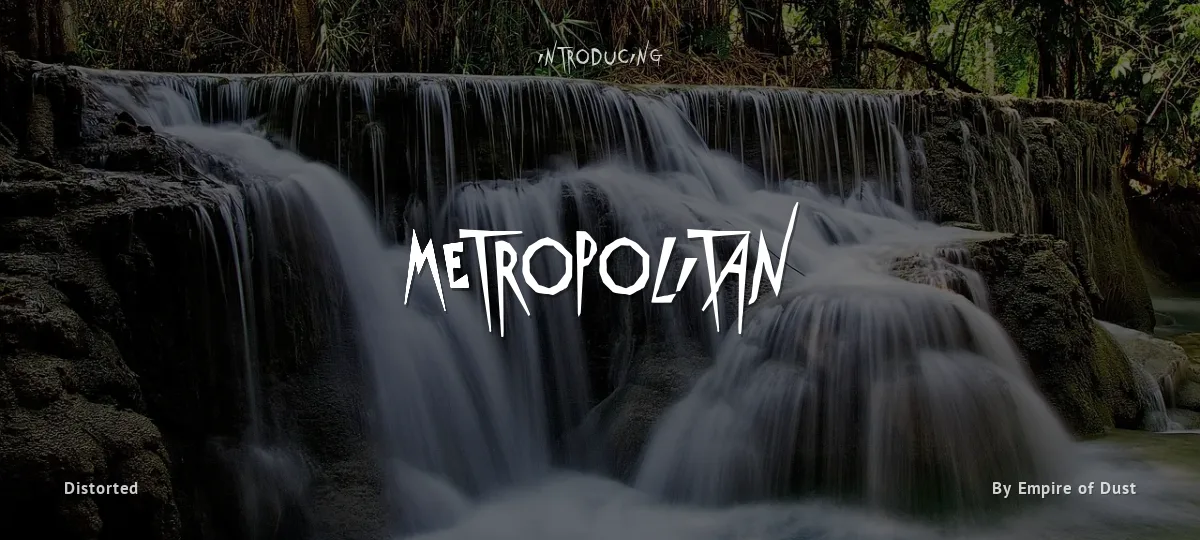 Metropolitan font preview