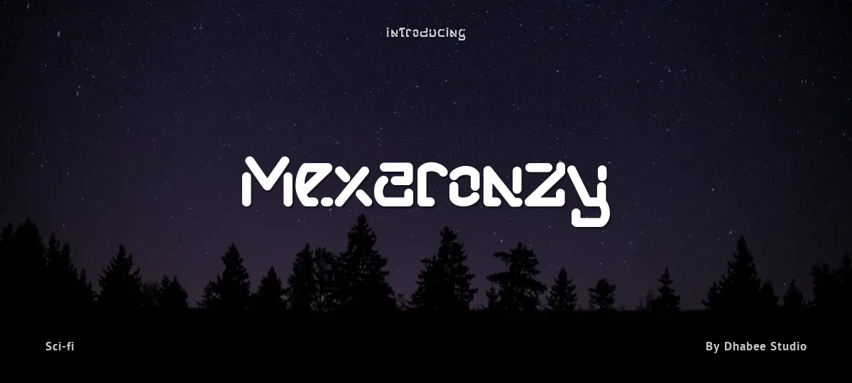Mexaronzy font preview