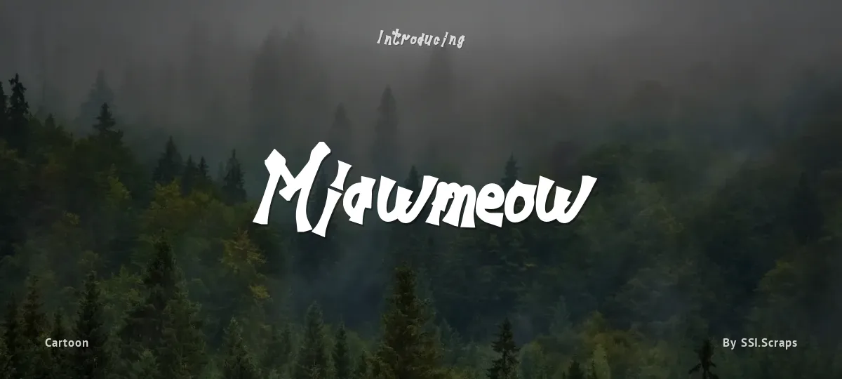 Miawmeow font preview