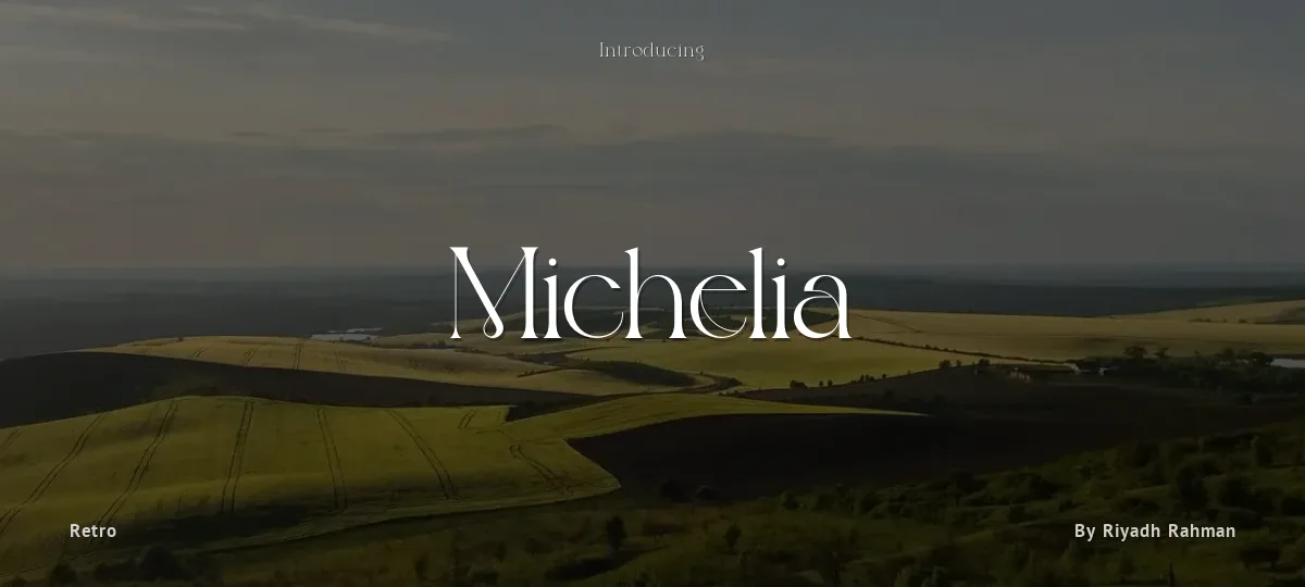 Michelia font preview