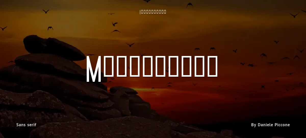 Michelucci font preview