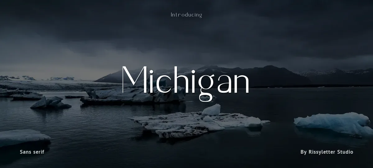 Michigan font preview