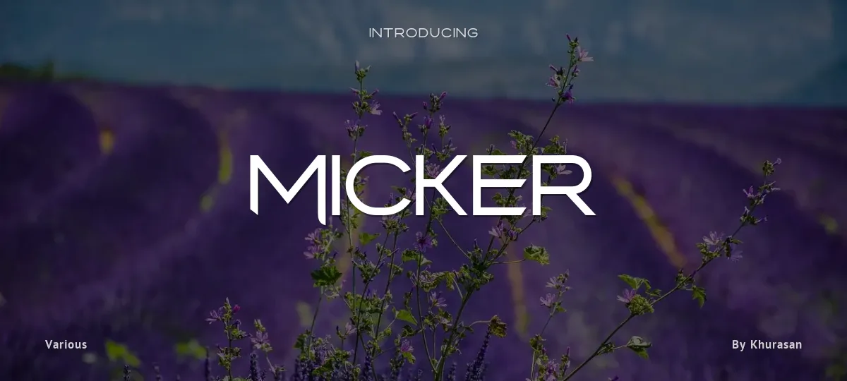 Micker font preview