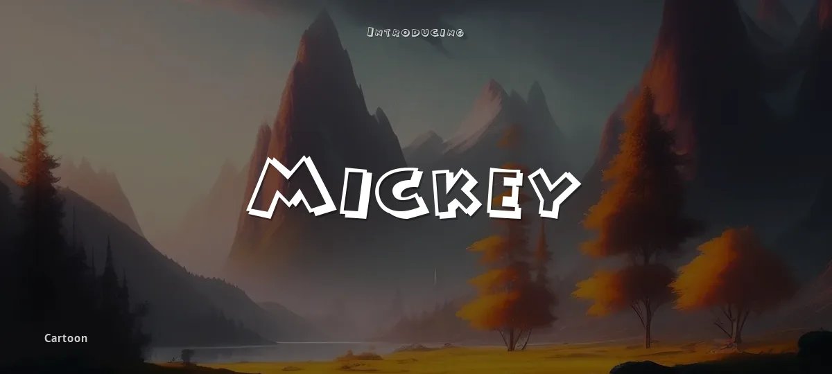 Mickey font preview