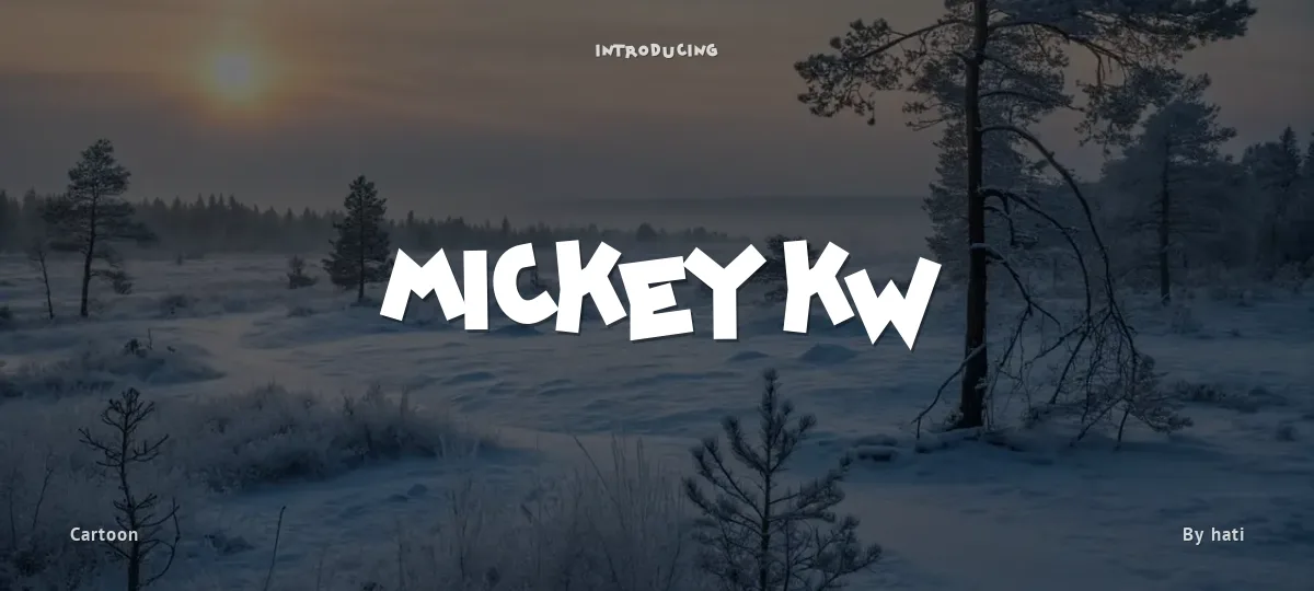 Mickey kw font preview