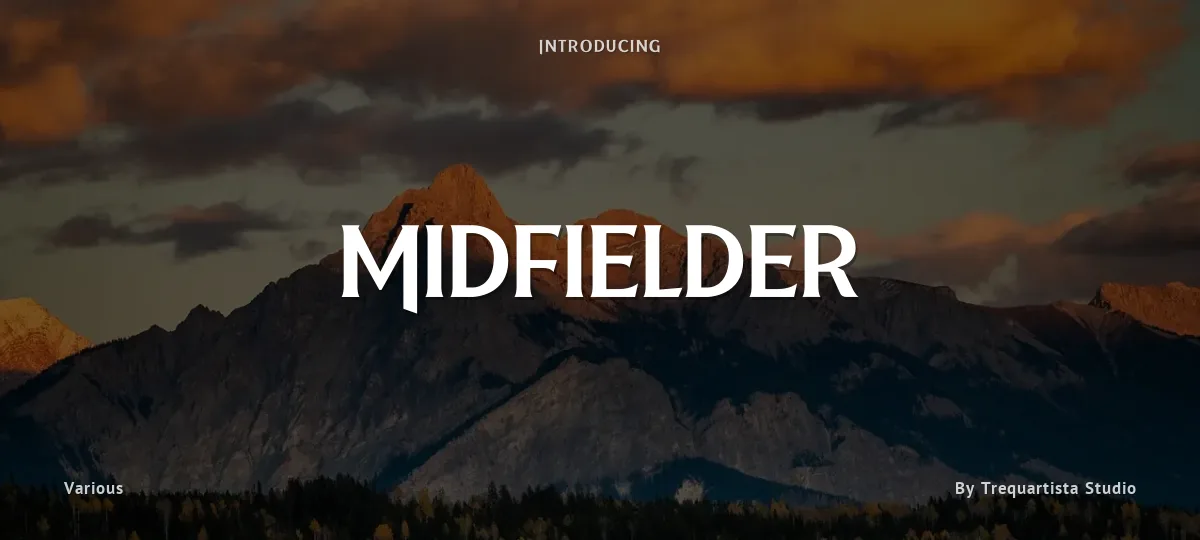 Midfielder font preview