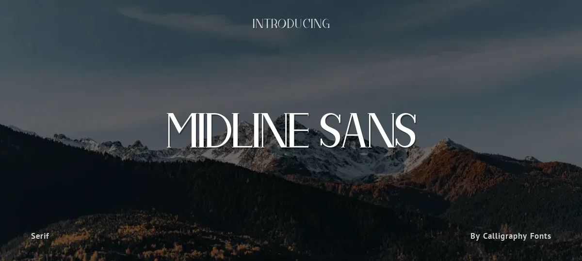 Midline Sans font preview