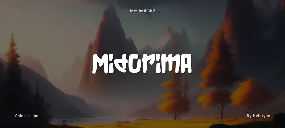 Midorima font preview