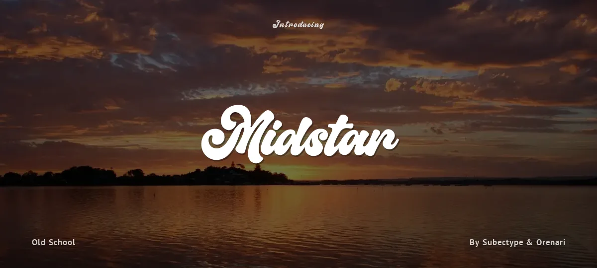 Midstar font preview
