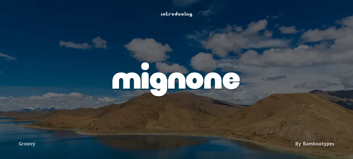 Mignone font preview