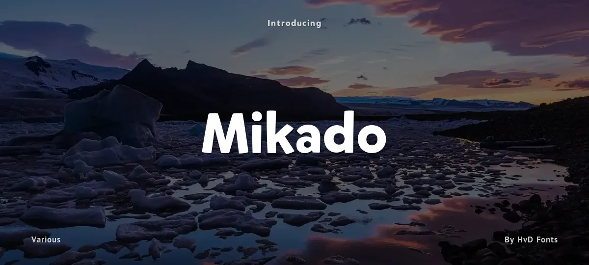 Mikado font preview
