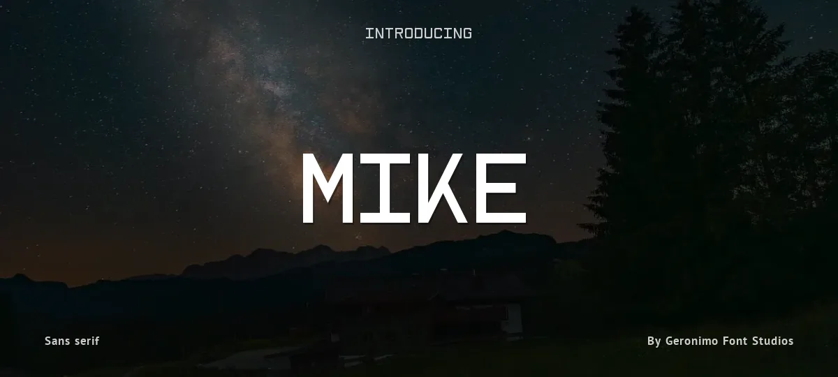 Mike font preview