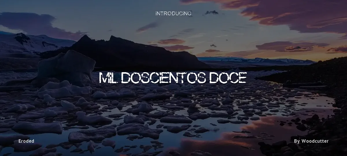 Mil doscientos doce font preview
