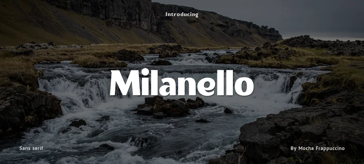 Milanello font preview