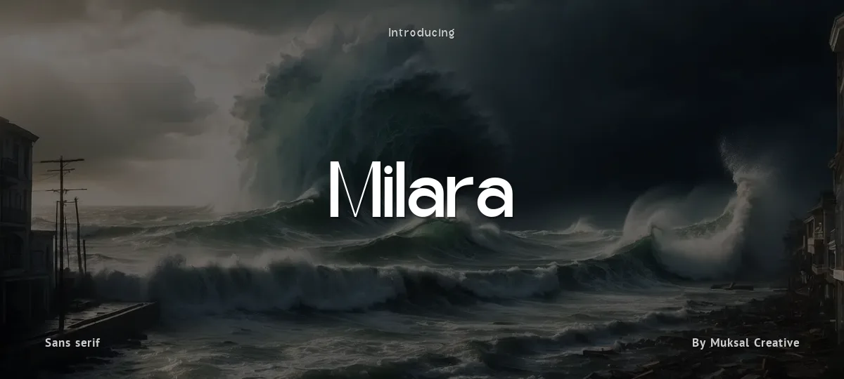 Milara font preview