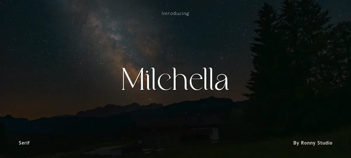 Milchella font preview
