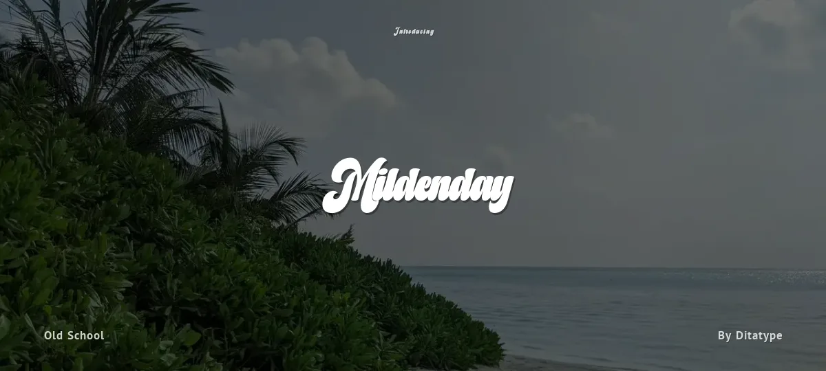 Mildenday font preview