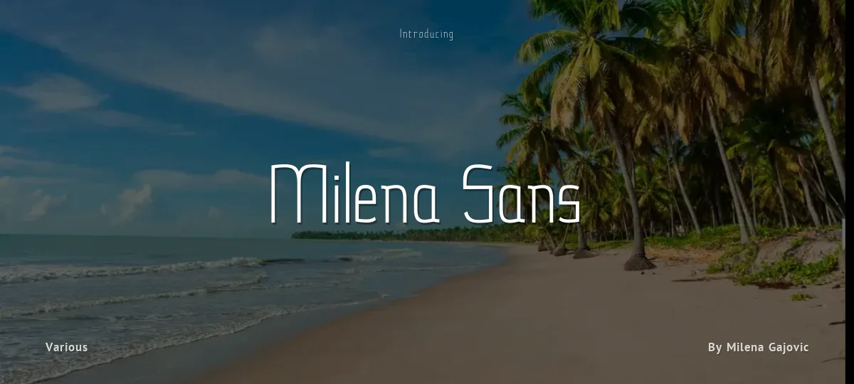 Milena Sans font preview