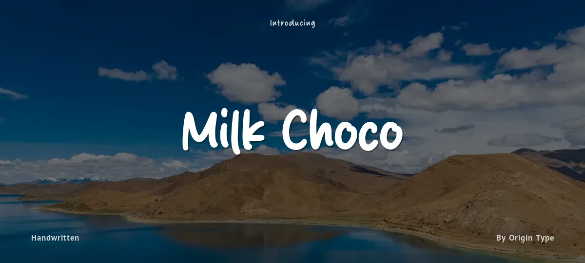 Milk Choco font preview