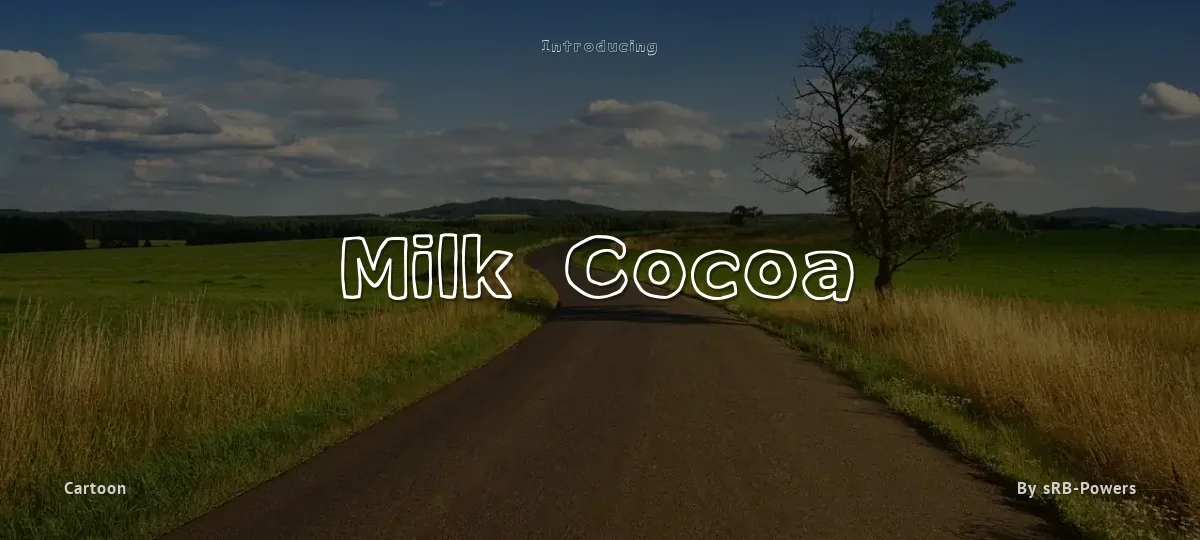 Milk Cocoa font preview