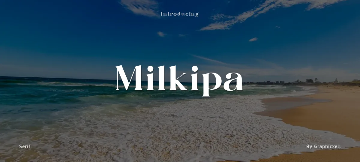 Milkipa font preview