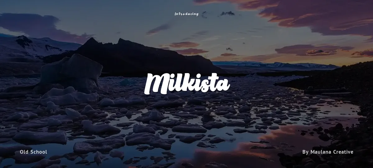 Milkista font preview