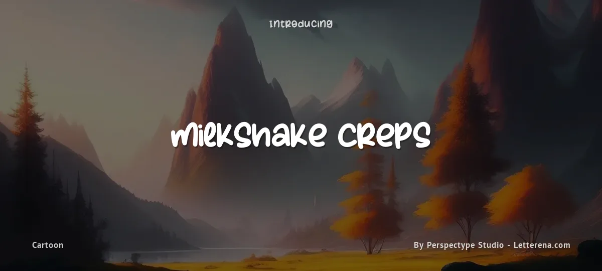 Milkshake Creps font preview