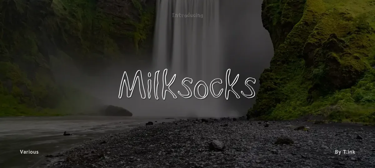 Milksocks font preview