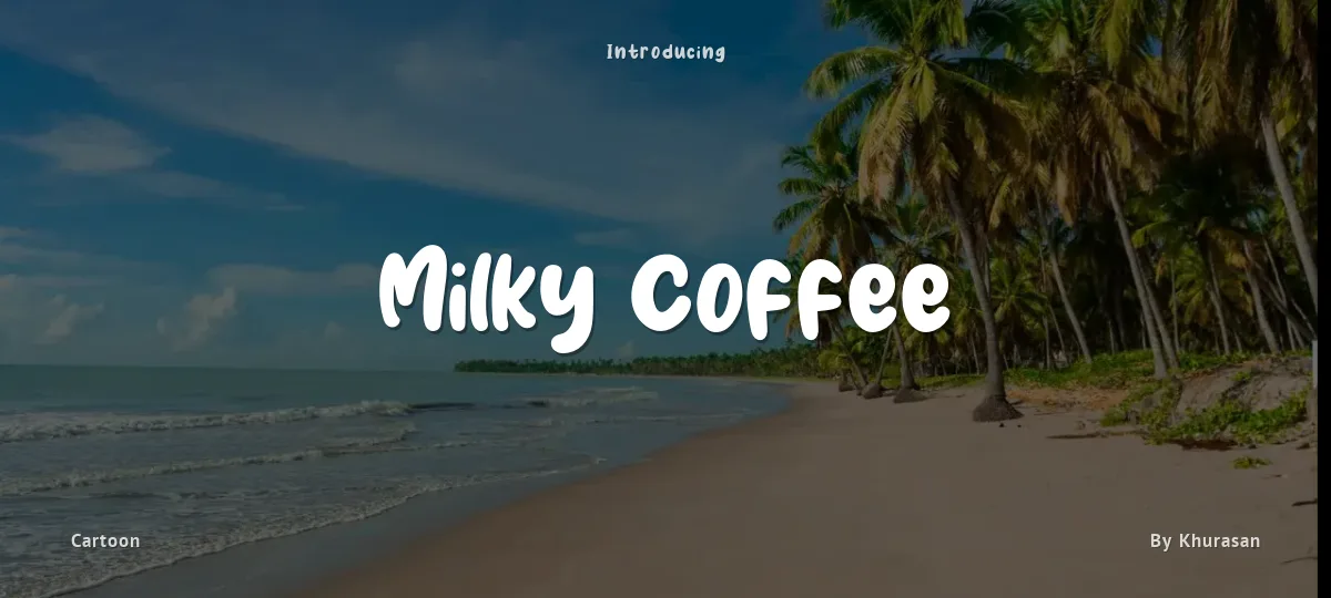 Milky Coffee font preview